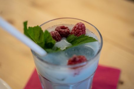 Iced Blue Chai Latte